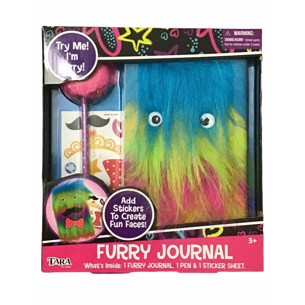 Tara Toys Furry Journal w 1 pen & 1 Sticker Sheet